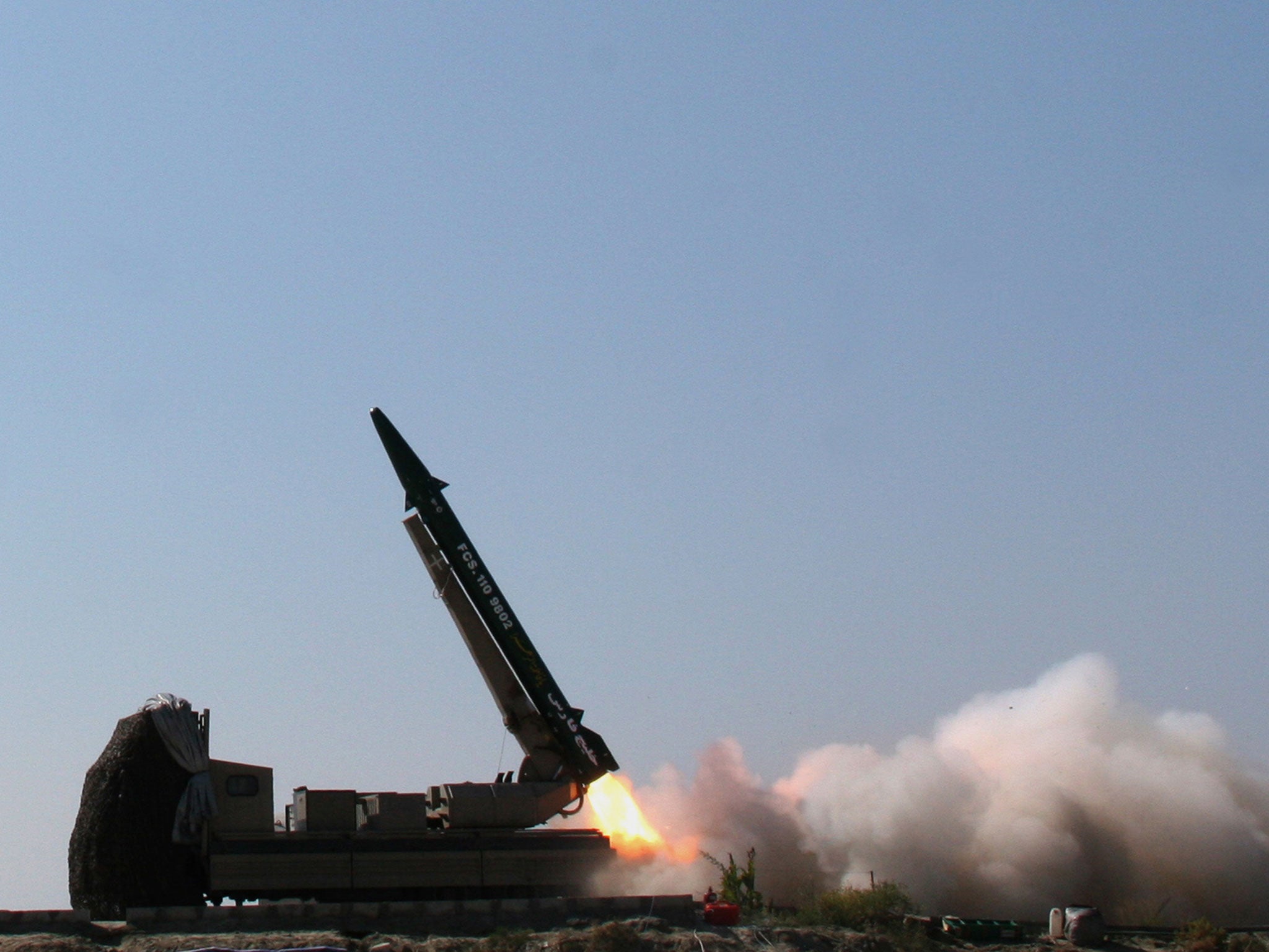 Iran testing a 'Persian Gulf' ballistic missile in 2010