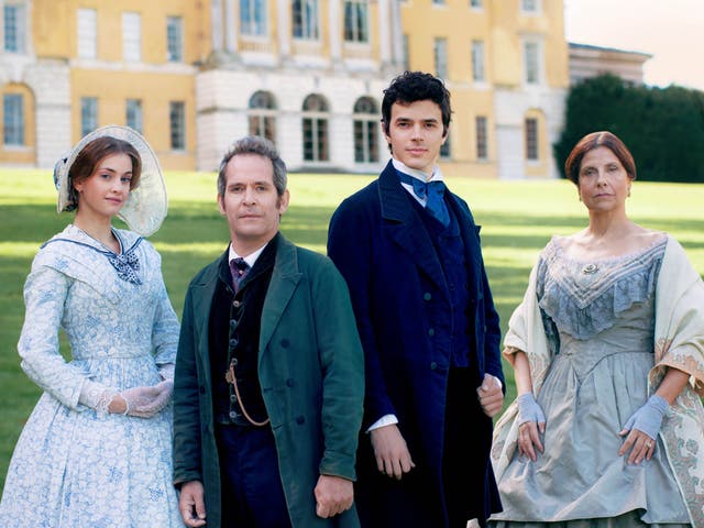 Tom Hollander (centre left) and his co-stars Rebecca Front (right), Harry Richardson (centre right) and Stefanie Martini will be hoping Julian Fellowes' latest project 'Doctor Thorne' recaptures some of that 'Downton' magic