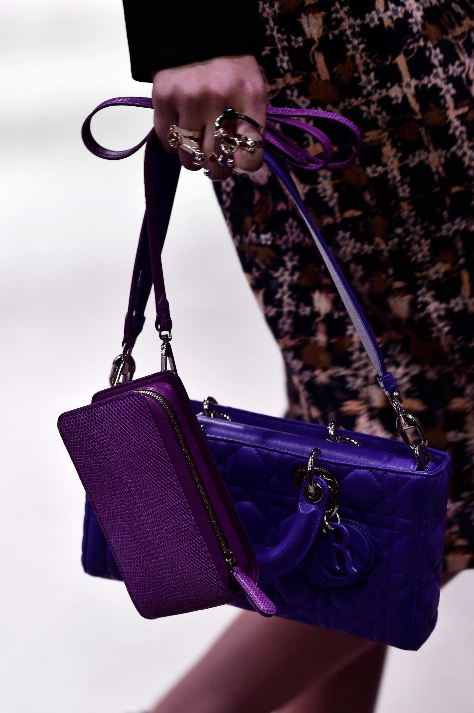 Multiple handbags at the Dior autumn/winter 2016 show (Getty)