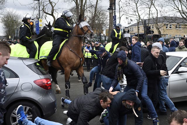 The North London derby has been troubled by violence around recent fixtures