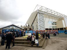 Leeds supporters hold mock funeral for owner Cellino