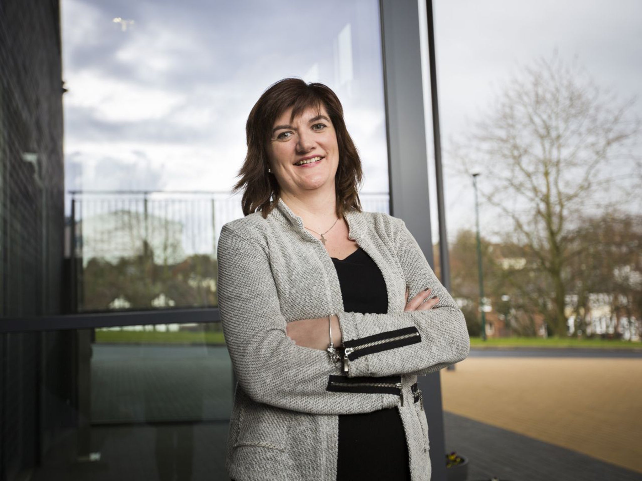 Liberal leaning: Nicky Morgan in Leicester