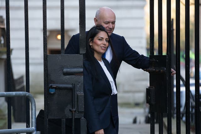 Priti Patel with Iain Duncan Smith, who has been the most outspoken cabinet critic of the Government’s position