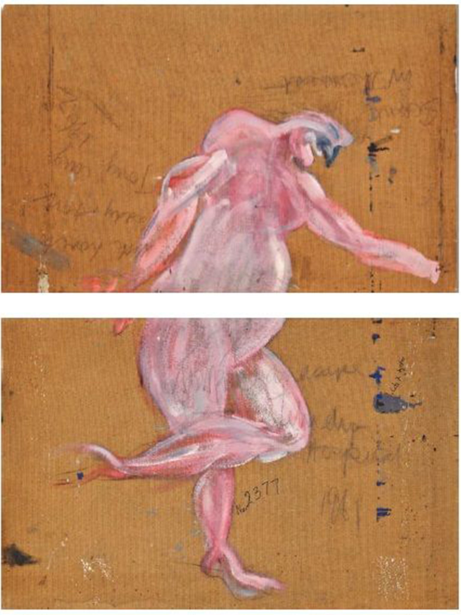 The Francis Bacon work, split in two, and recently “discovered”