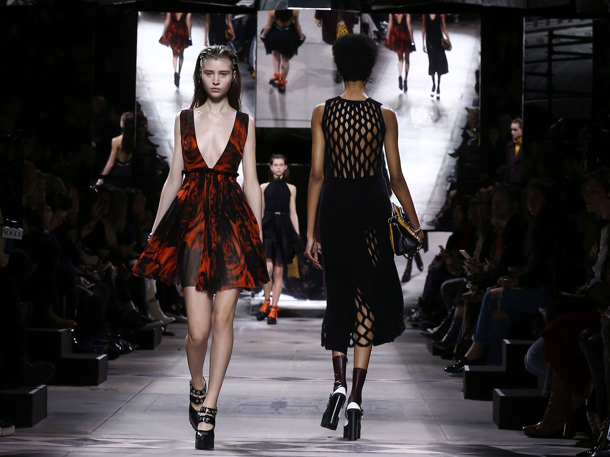 Mulberry showcases its collection at Fashion Week.