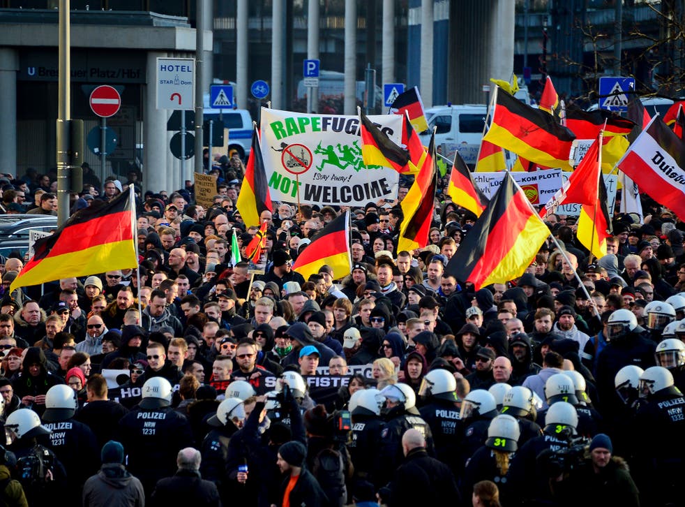 A Pegida march in Cologne in January attracted 1,700 people