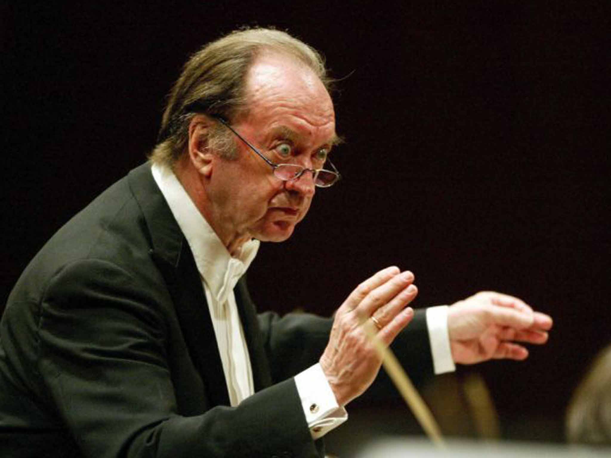 Harnoncourt conducting in Lucerne in 2006: he retired only last December, the day before his 87th birthday