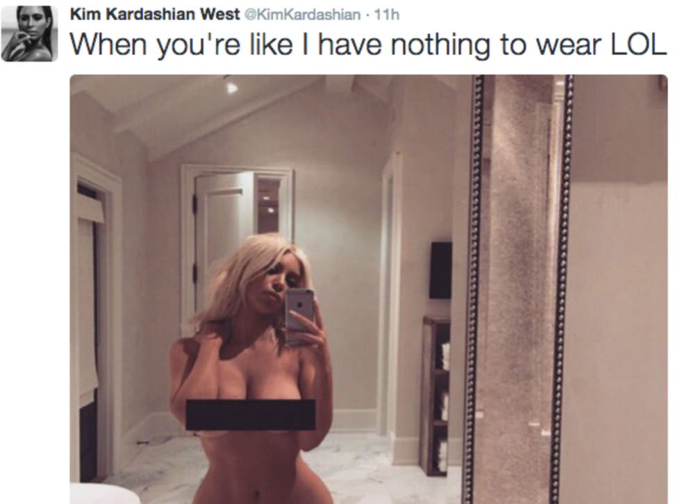 K naked kim Kim Kardashian's