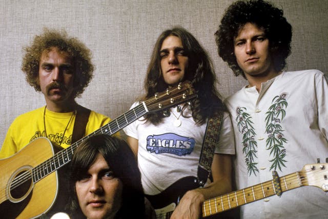 The Eagles pictured in 1973, with Randy Meisner in front