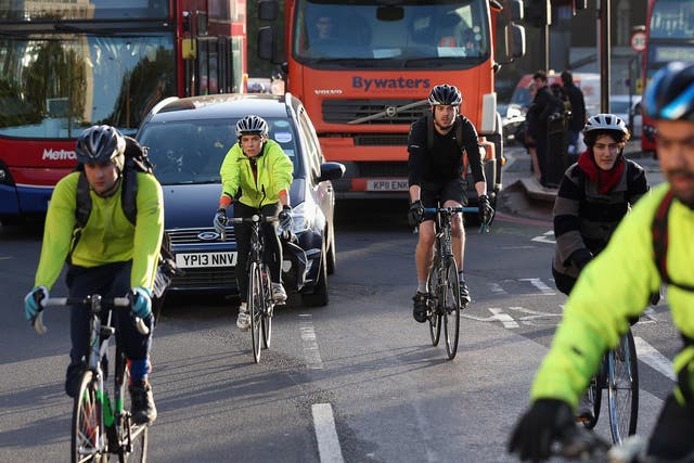 Around 75 per cent of fatal or serious cyclist accidents occur in urban areas