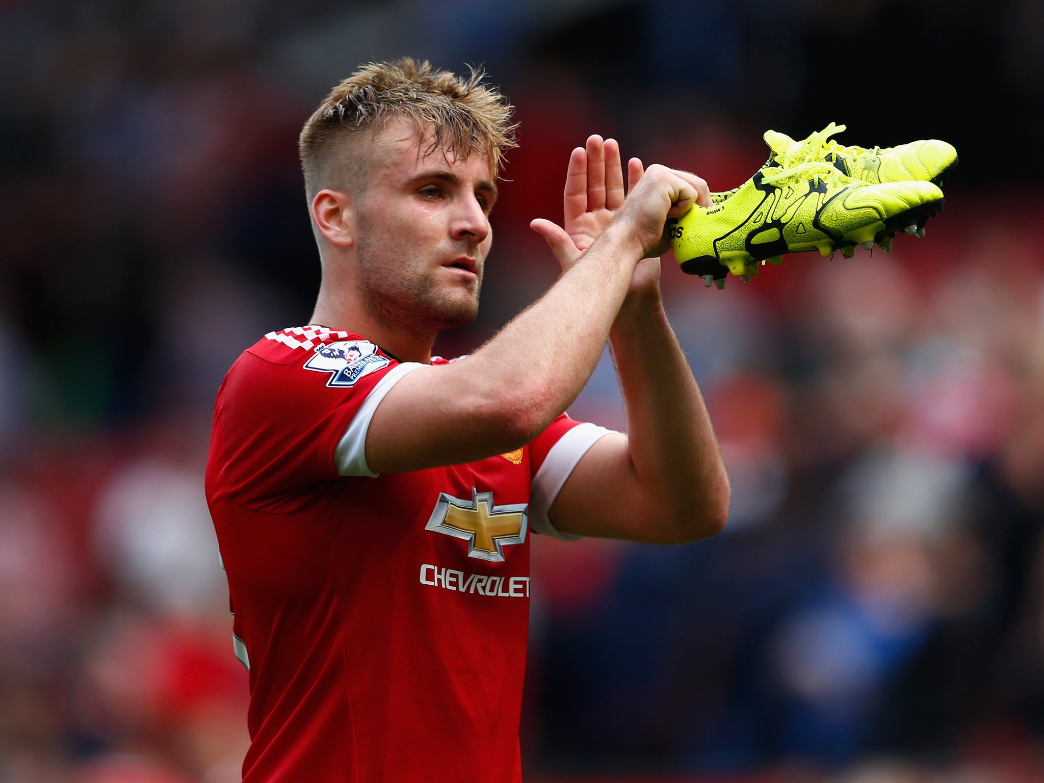 Luke Shaw will return to training next month and could turn out for the climax of United’s campaign