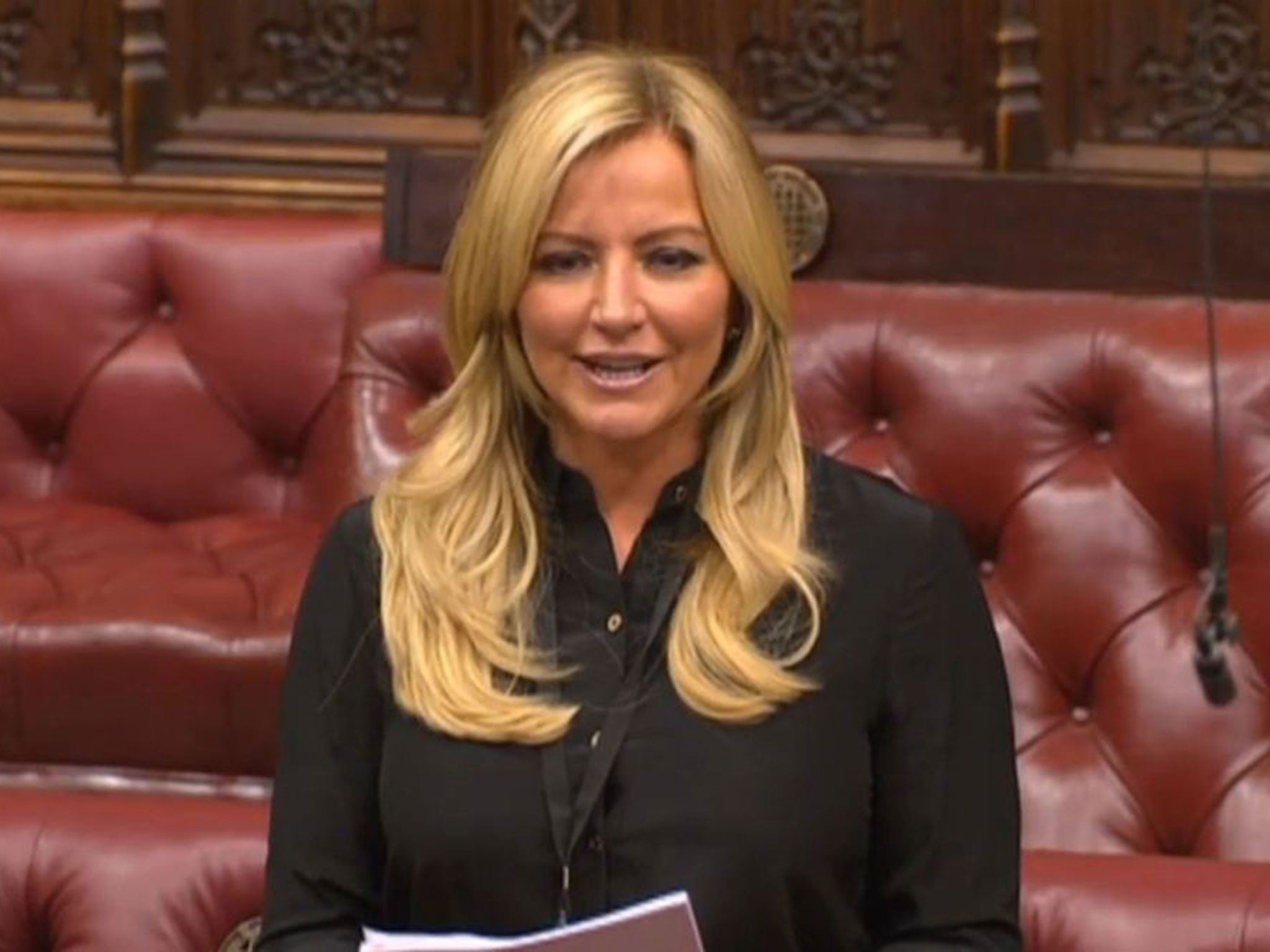 Baroness Mone of Mayfair delivers her maiden speech in the House of Lords during a debate on women’s empowerment