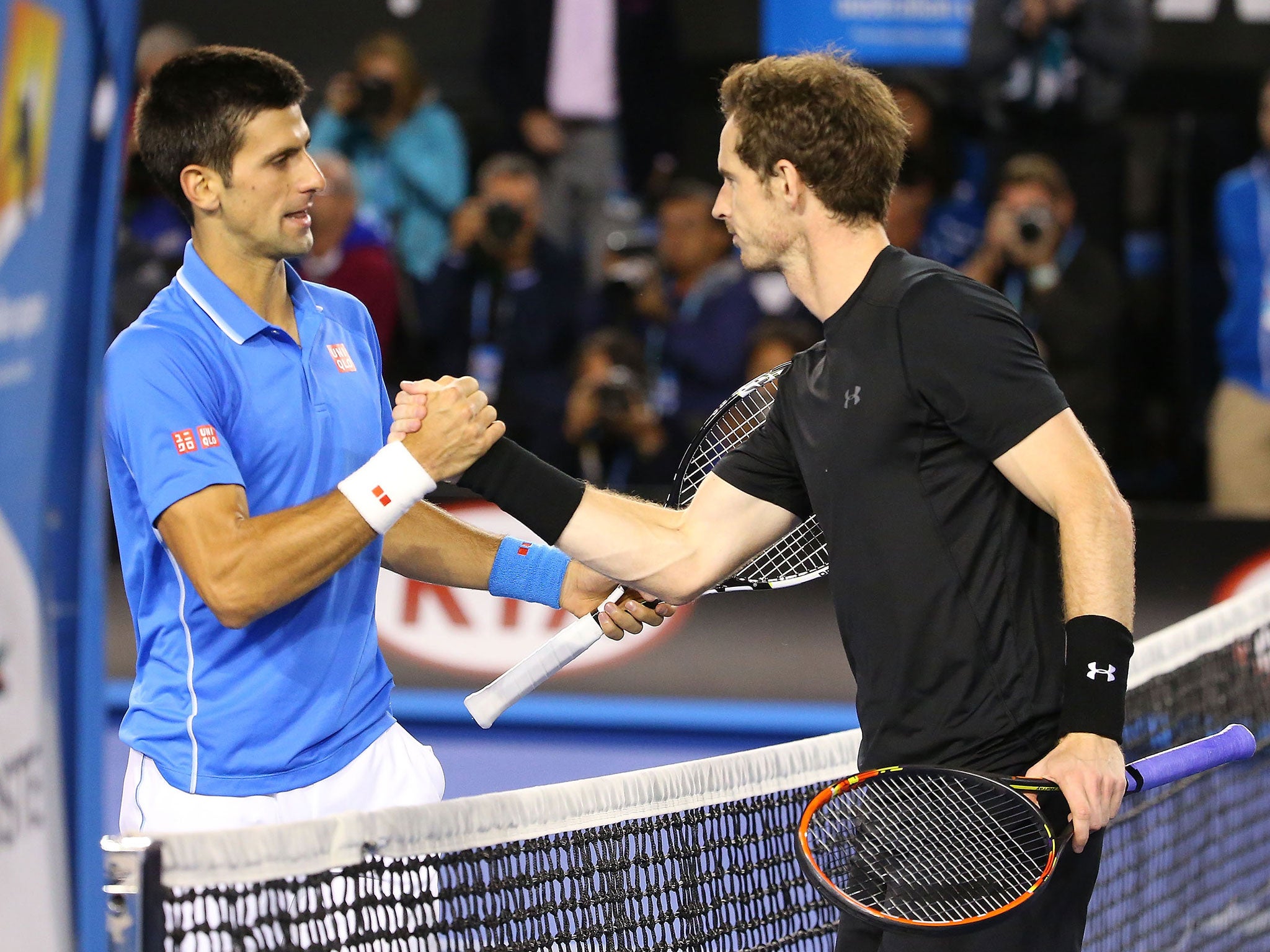 Murray lost to Djokovic in the final of the Australian Open in January