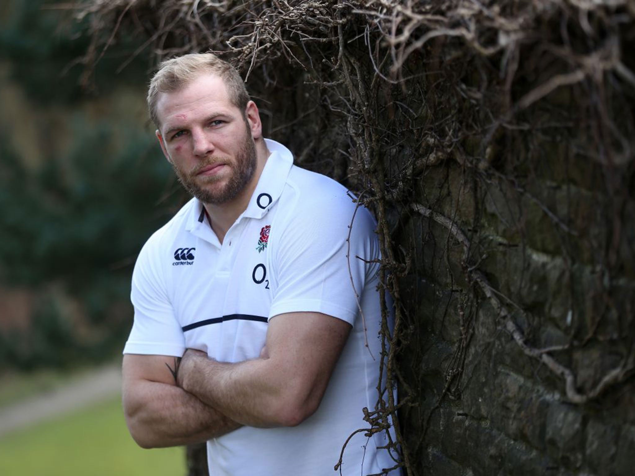 England’s James Haskell between training sessions