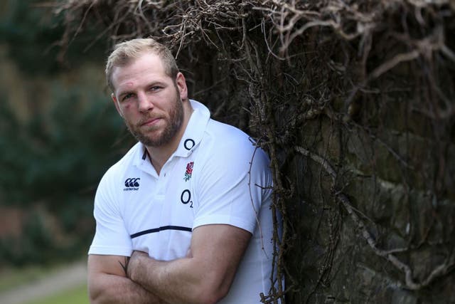 England’s James Haskell between training sessions