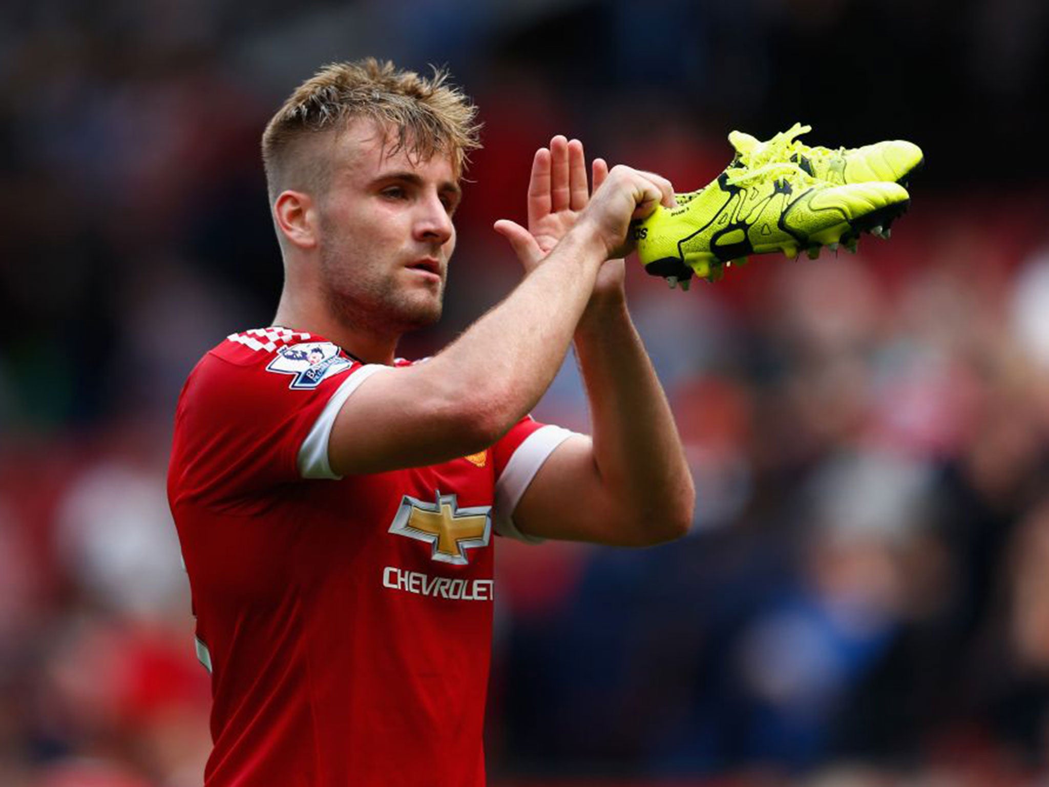 &#13;
Luke Shaw returned from 10 months out against Wigan &#13;