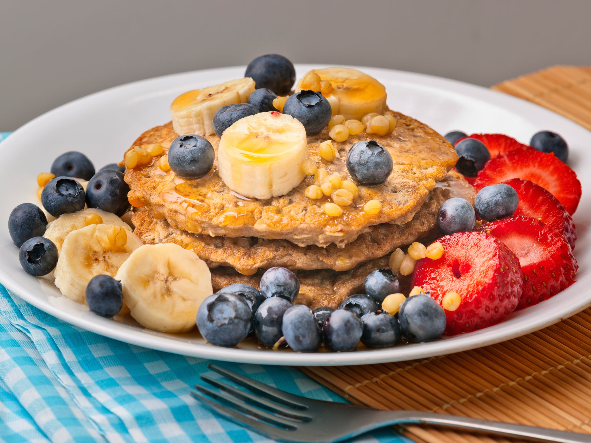Pancakes don't have to be filled with sugar and saturated fat to be enjoyable