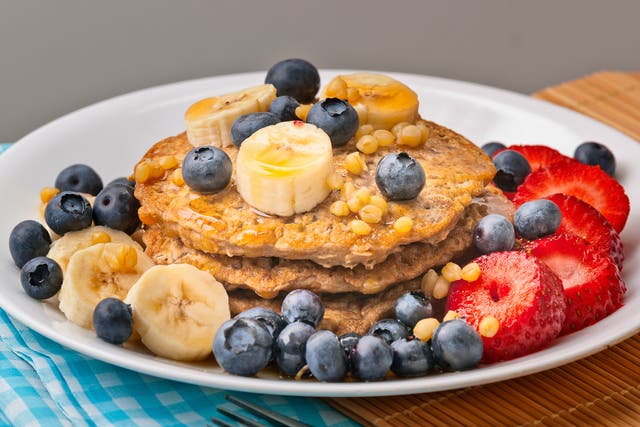 Pancakes don't have to be filled with sugar and saturated fat to be enjoyable