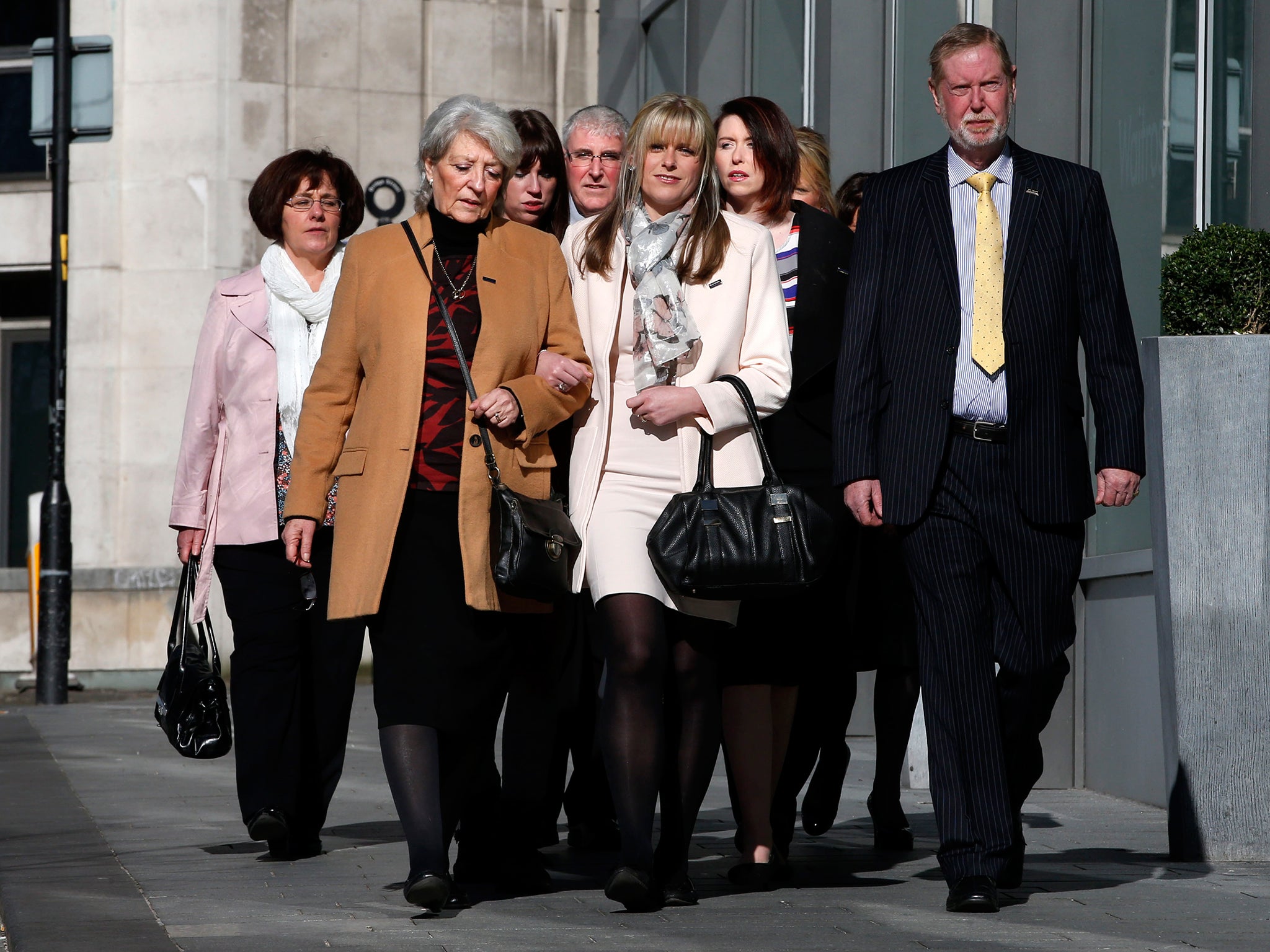 Jen Phillips attends court with David's mother Carol and father Robin