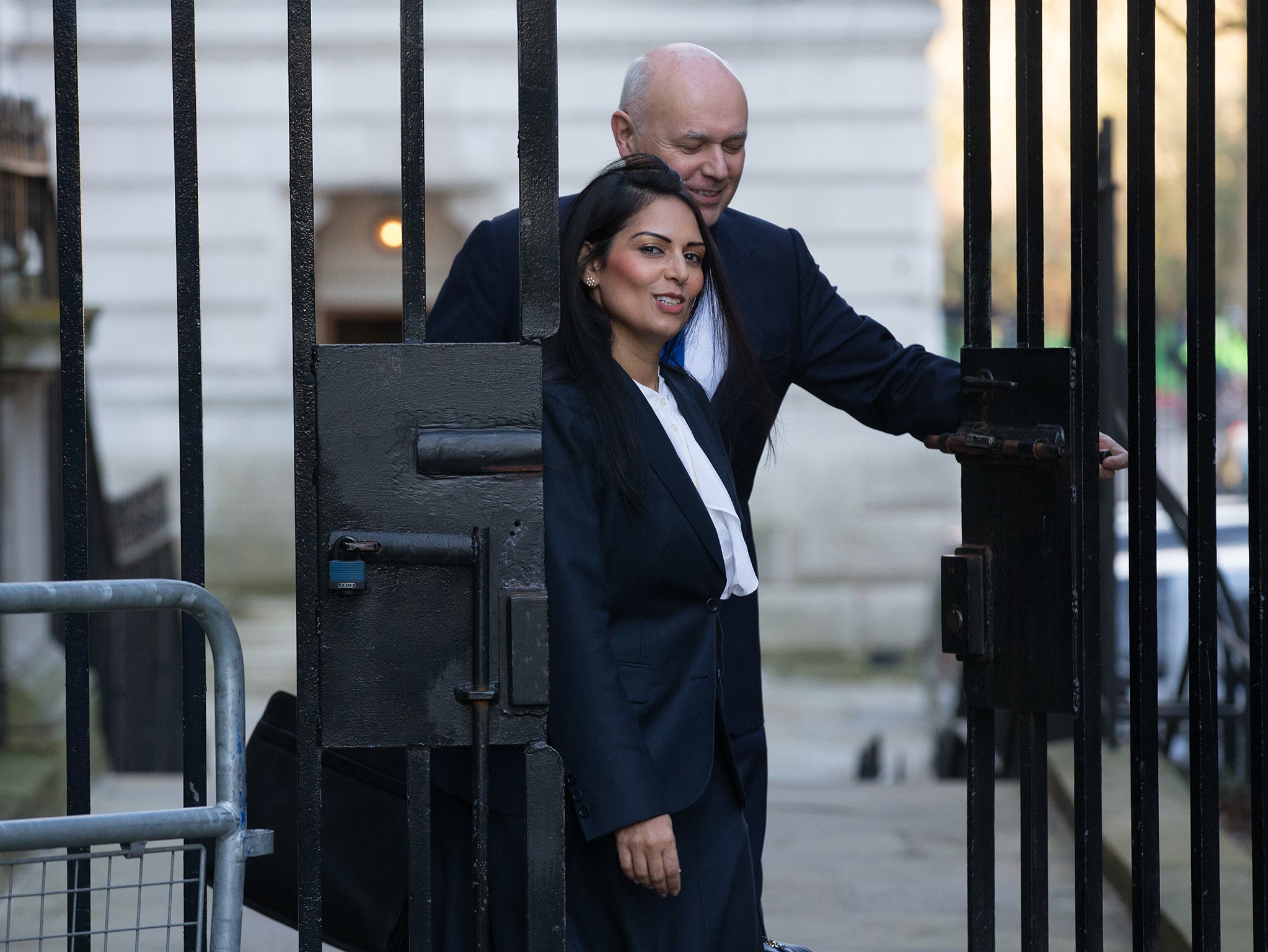 Priti Patel and Iain Duncan Smith, who are among the Tory ministers campaigning for Britain to leave the EU