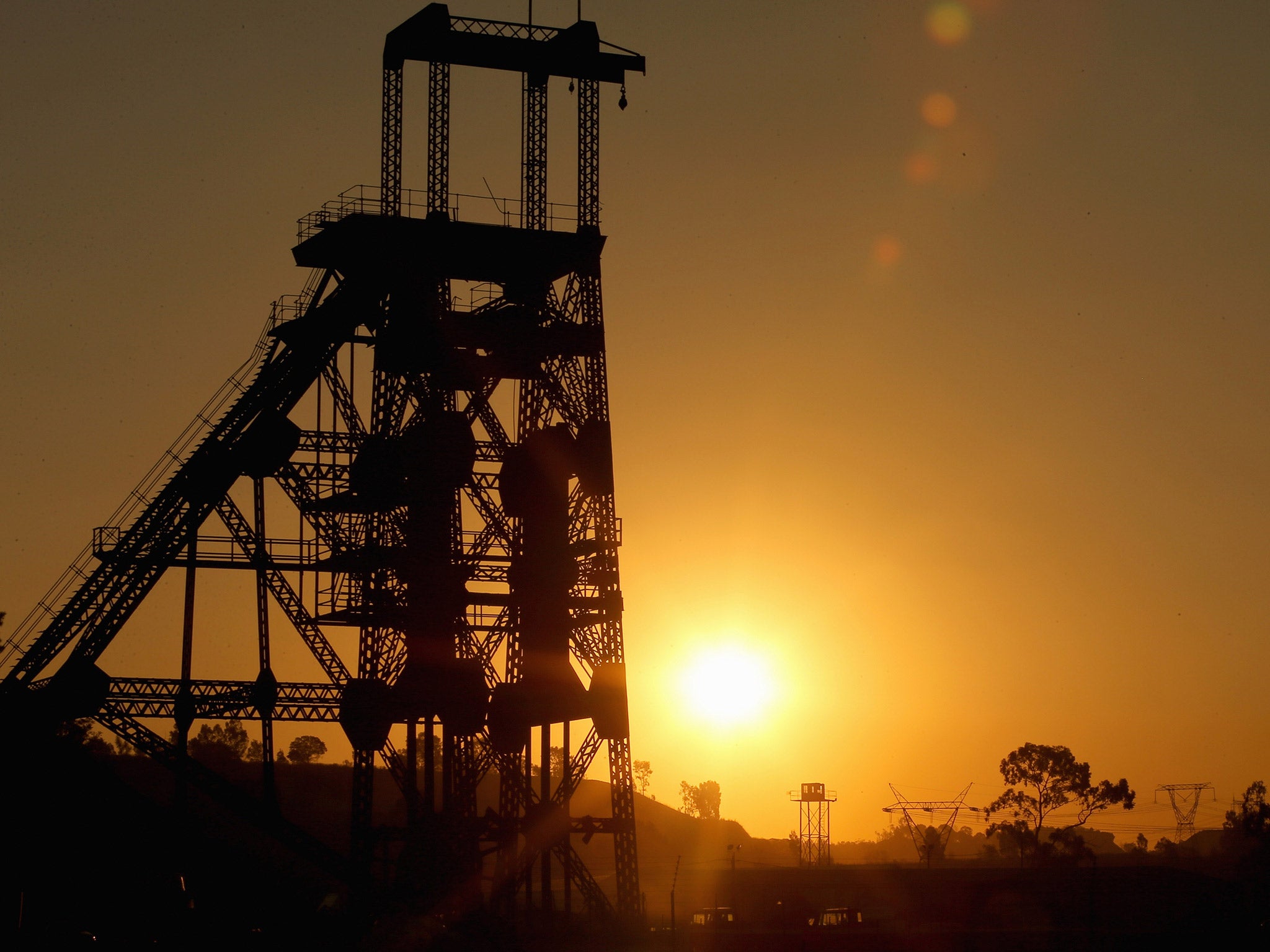 &#13;
A derelict gold mine in Johannesburg (AFP/Getty Images)&#13;