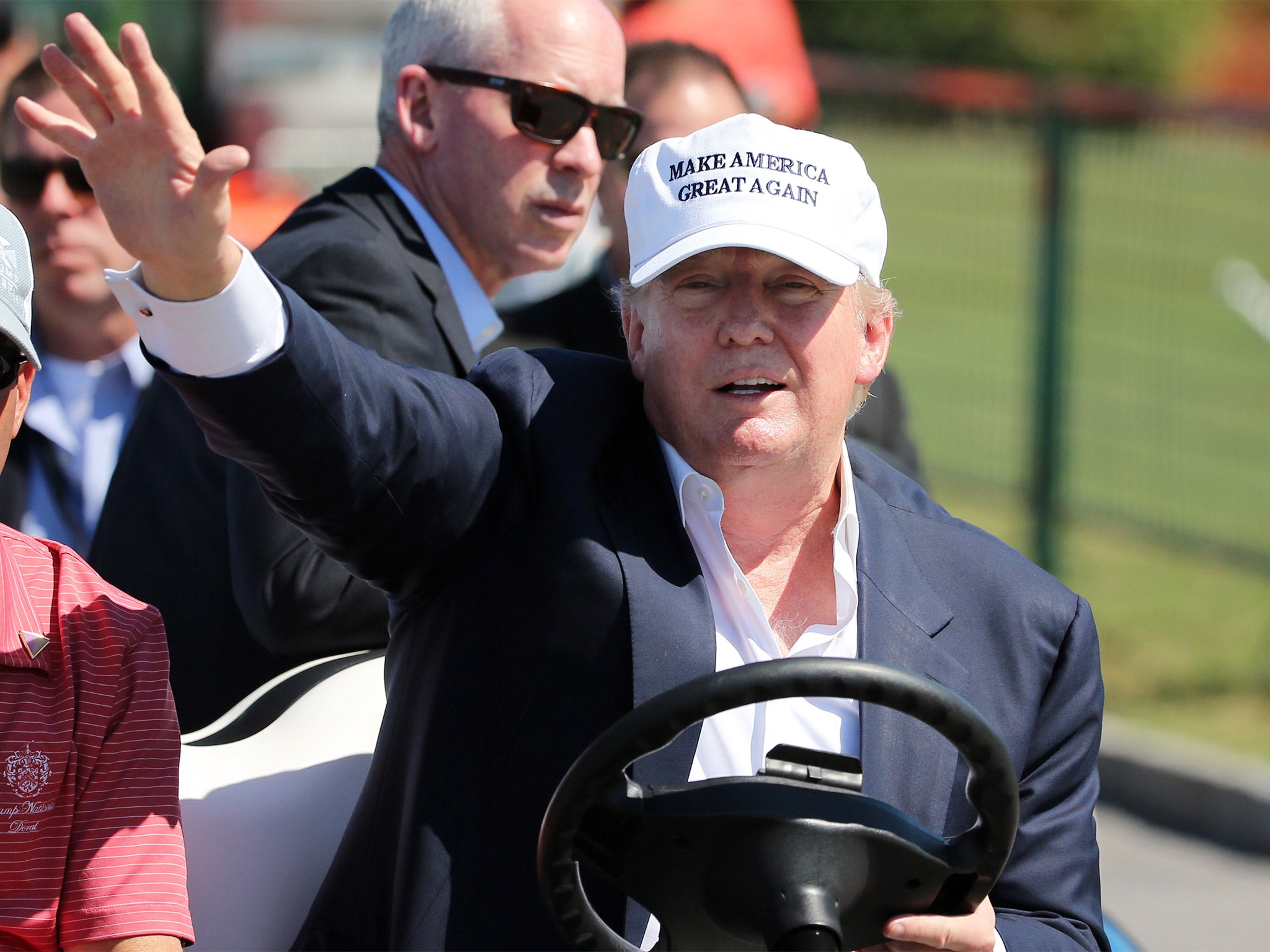 Donald Trump at the WGC Cadillac Championship in Doral, Florida
