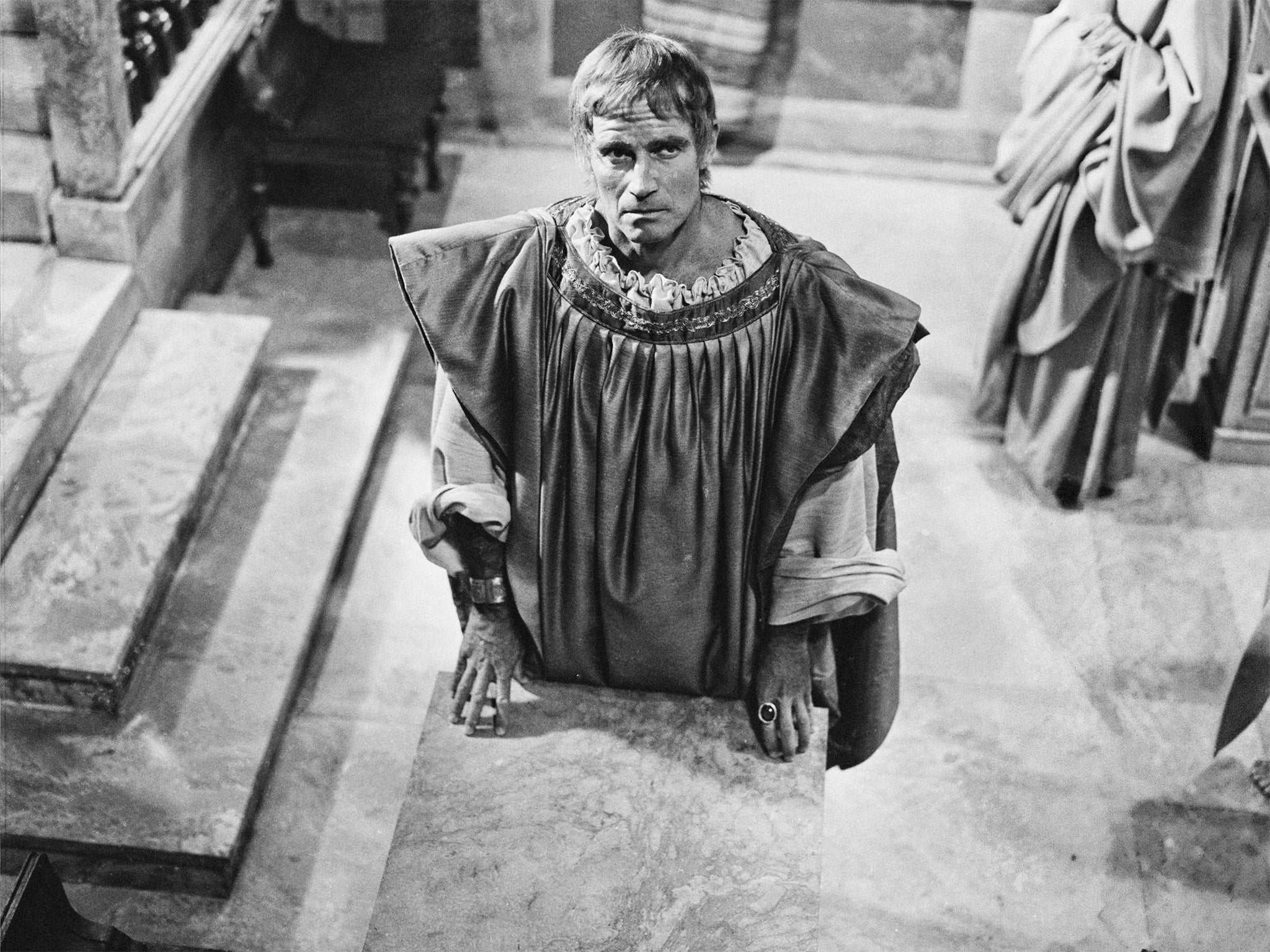 Charlton Heston as Mark Antony in the 1970 film