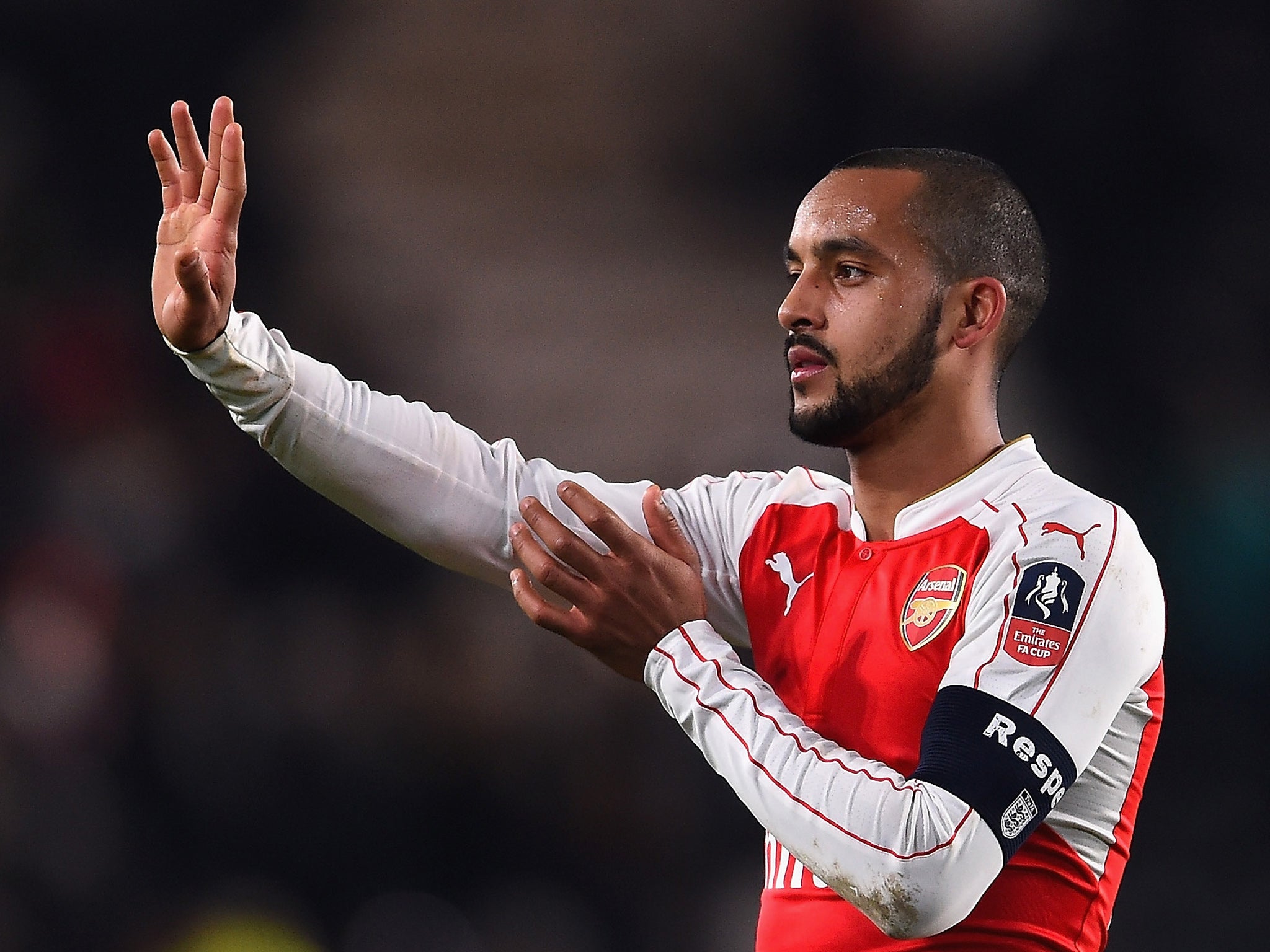 Theo Walcott in action for Arsenal