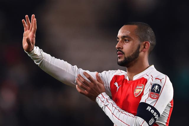 Theo Walcott in action for Arsenal