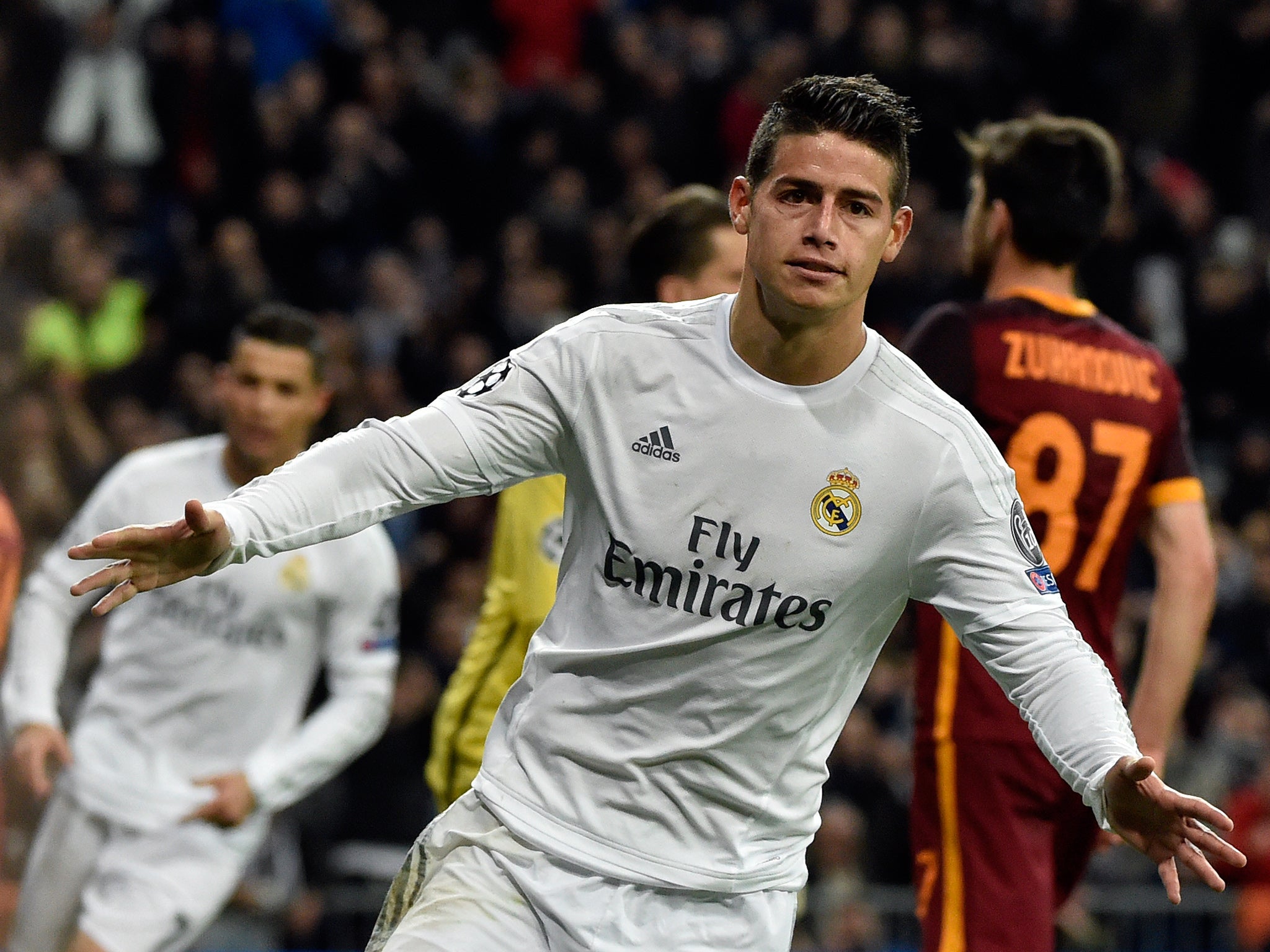 Real Madrid Vs Roma Match Report Cristiano Ronaldo And James