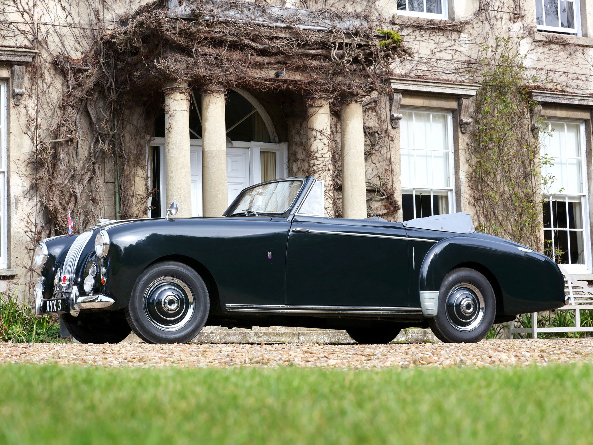 The Aston Martin Lagonda 3 Litre Drophead Coupe, formerly owned by the Duke of Edinburgh, could fetch as much as £450,000