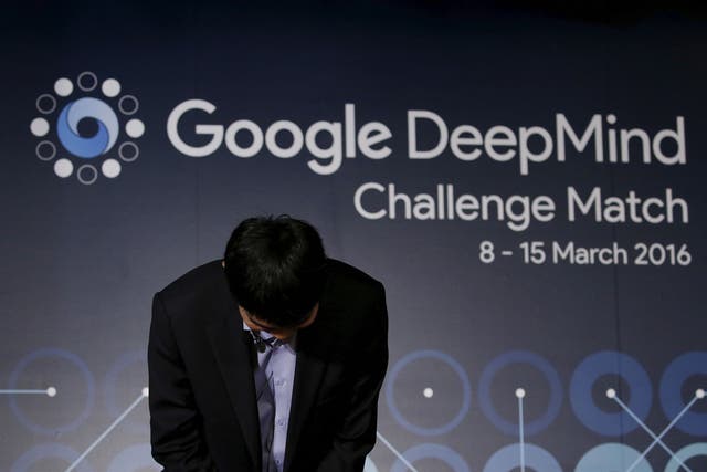 South Korea’s Lee Sedol, the world’s top Go player, bows during a news conference ahead of matches against Google’s artificial intelligence program AlphaGo, in Seoul, South Korea, March 8, 2016
