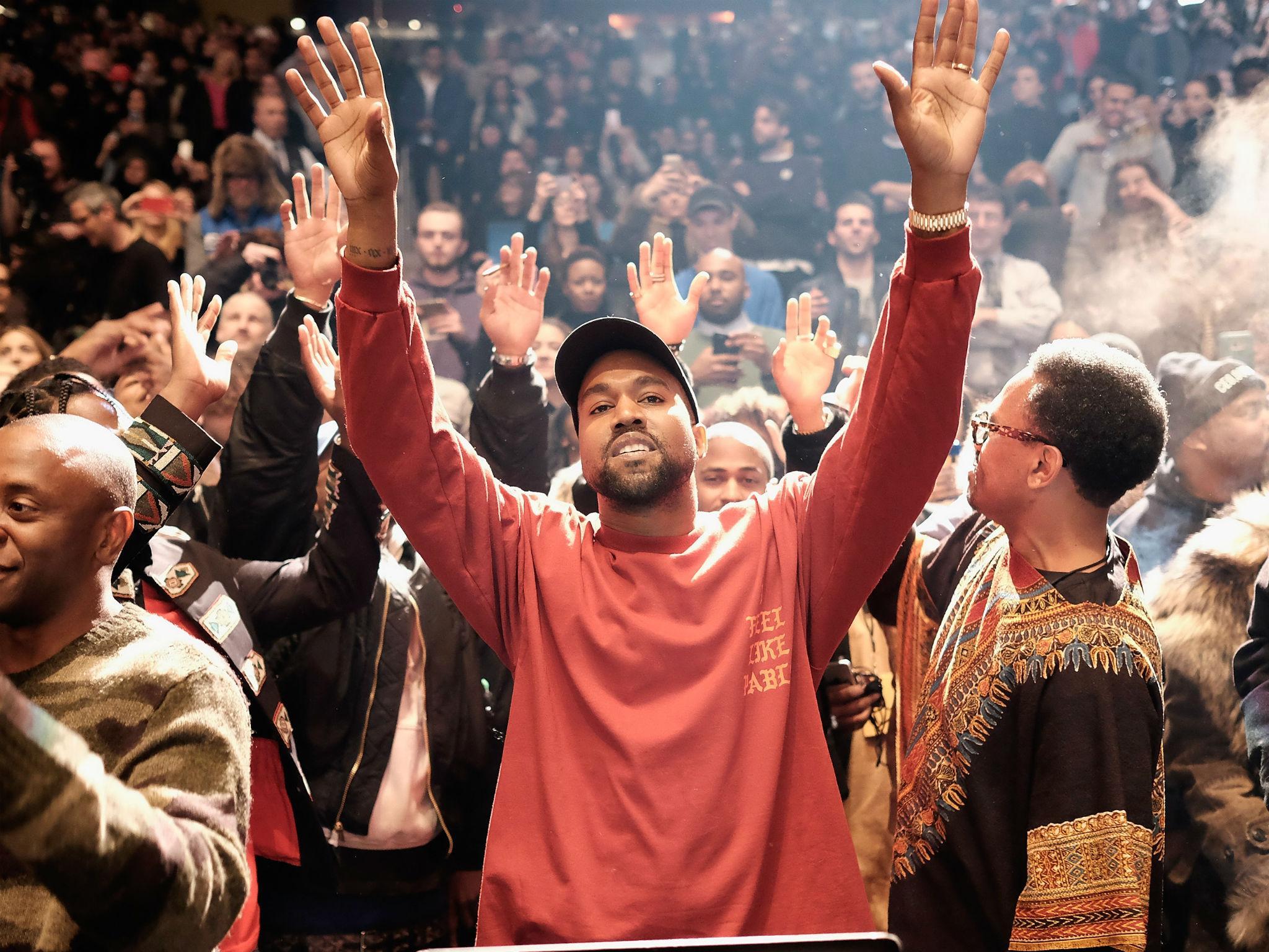 Kanye West at the Yeezy Season 3 show in New York City