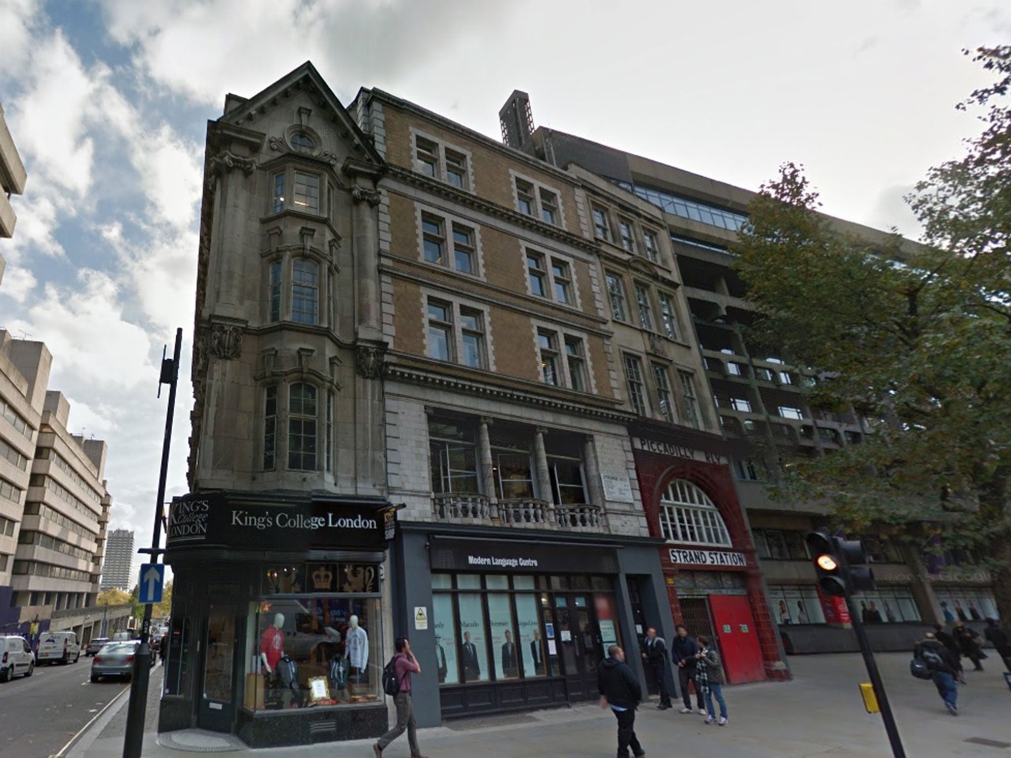 The alleged incident reportedly took place at King's College London's Strand campus