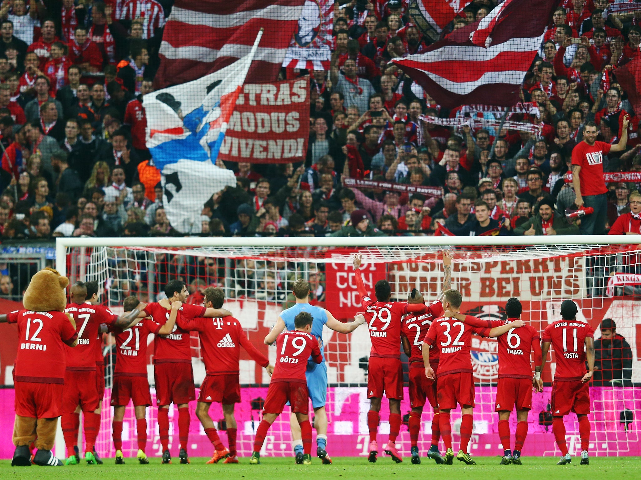 &#13;
Bayern Munich's Allianz Arena has sold out 100 per cent of games this season&#13;