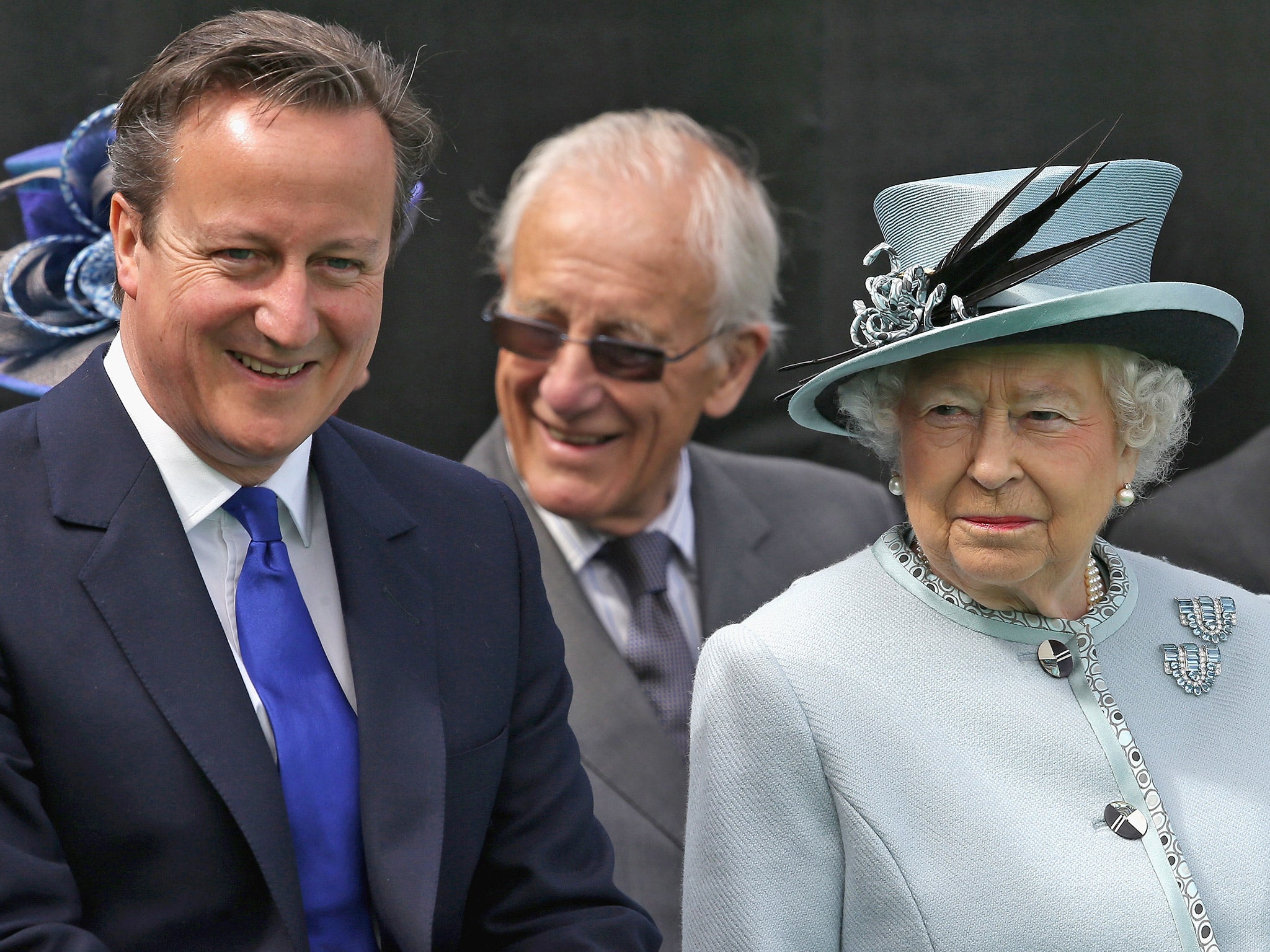 A small-c conservative?... The Queen with the Prime Minister last year