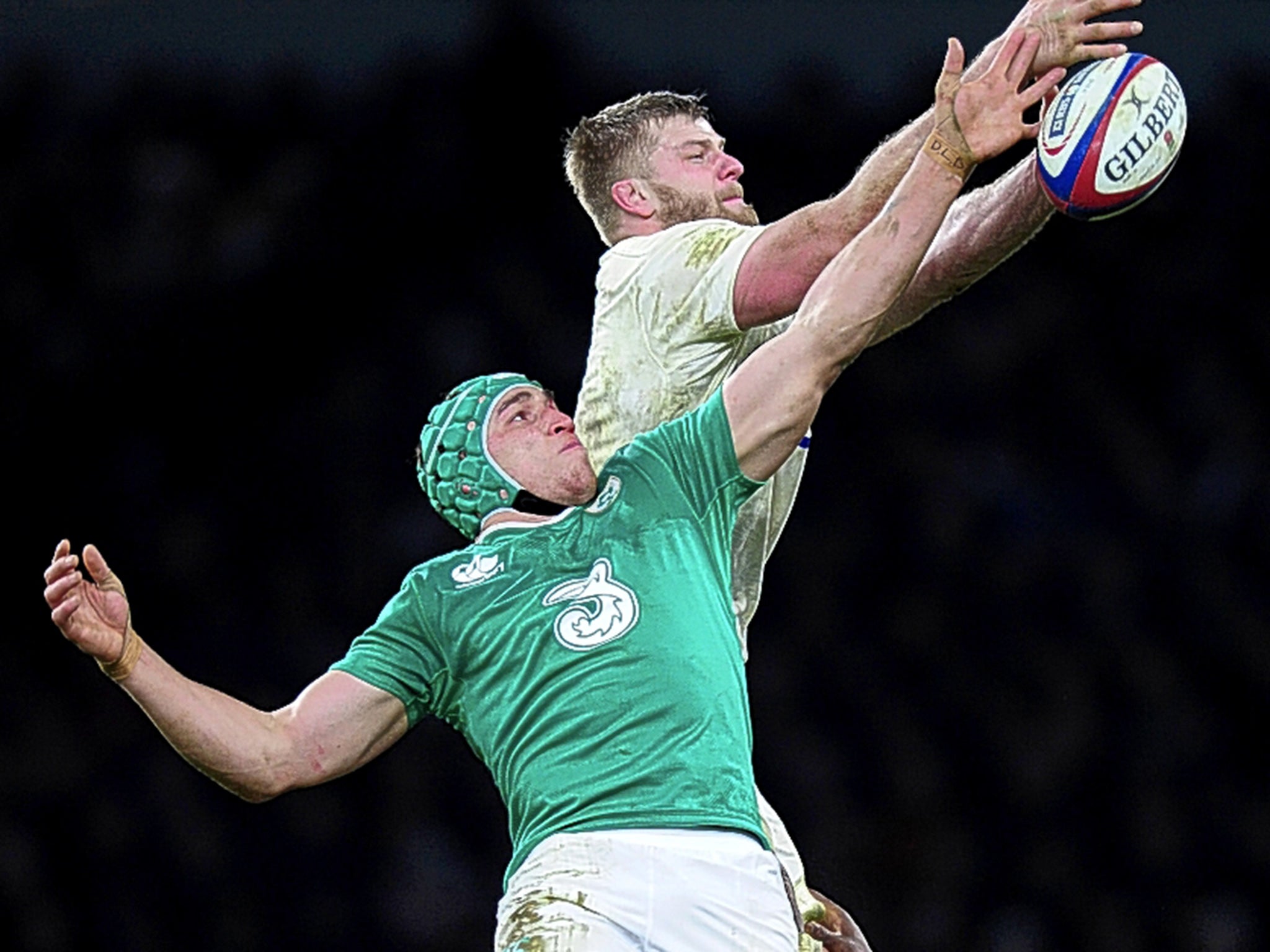 George Kruis (top), in action against Ireland, says the playbook has been expanded