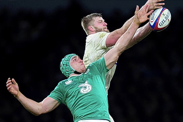 George Kruis (top), in action against Ireland, says the playbook has been expanded