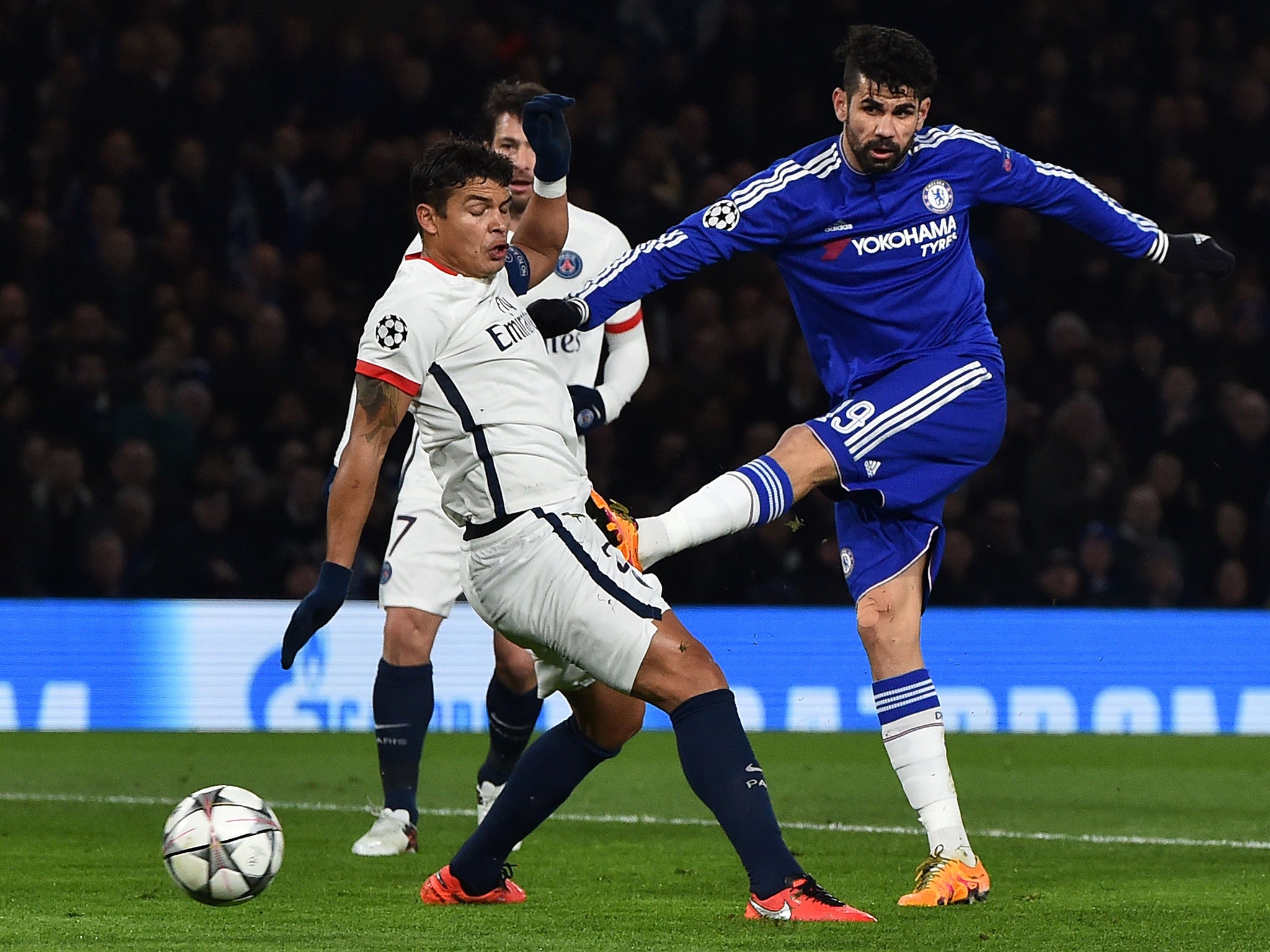 Diego Costa fires in Chelsea's equaliser