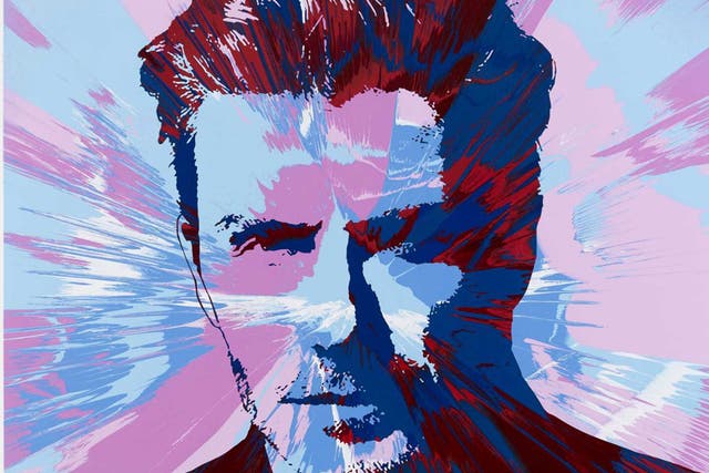 A ‘Beautiful David Beckham Spin Painting’ by Damien Hirst