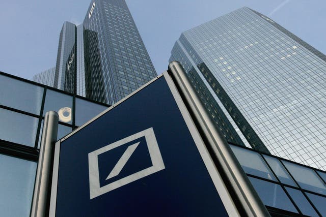 Deutsche Bank's headquarters in Frankfurt, where it may relocate thousands of jobs from London