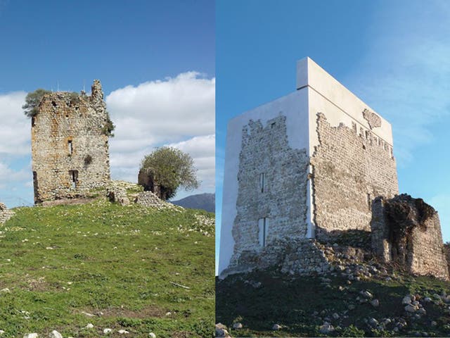 The 'terrible' restoration of the castle has been criticised