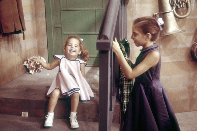 Liza Minnelli, left, aged about three, circa 1949