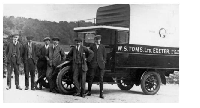 &#13;
Workers and the company van taken in the 1920&#13;