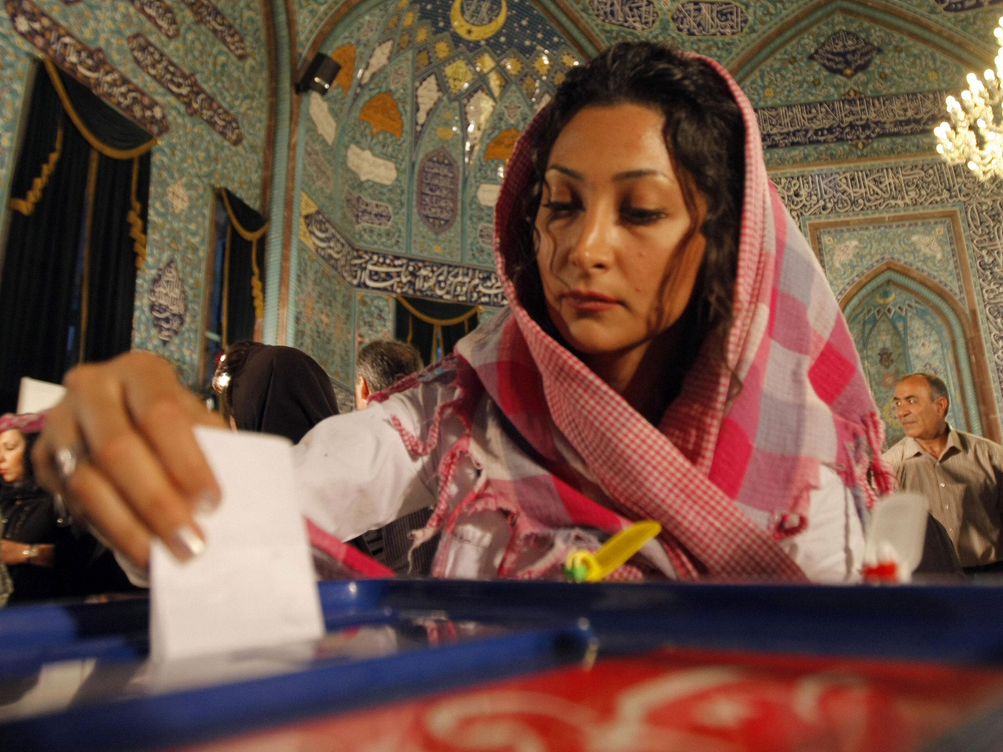 Women won 14 of the 290 seats in the Iranian Parliament