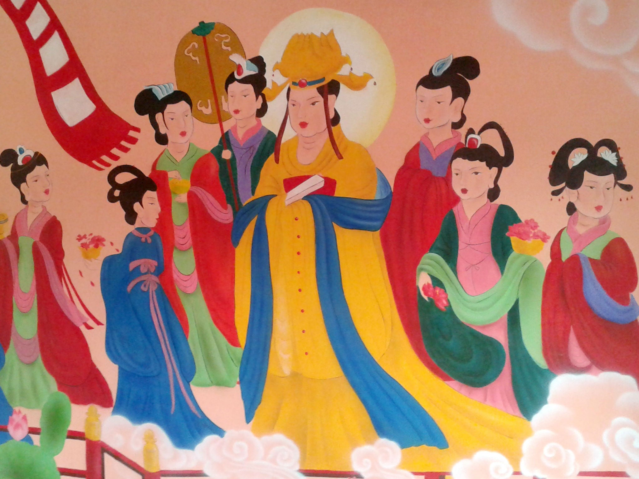 The current fresco in Yunjie Temple in Chaoyang