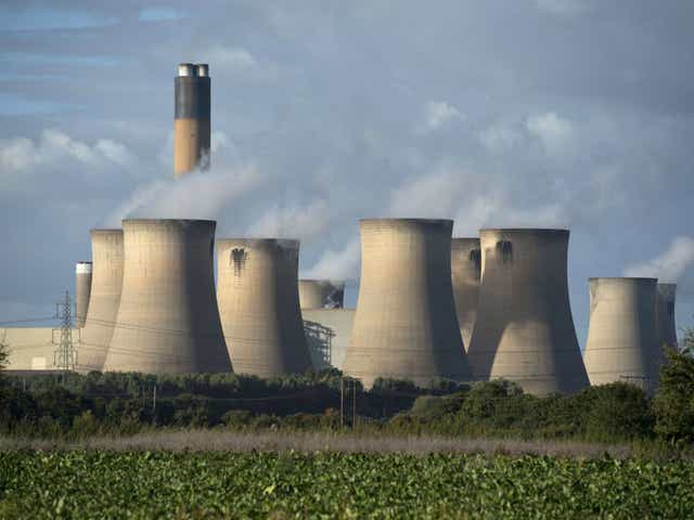 The Drax power station near Selby. The Government wants an 'orderly transition' away from coal-powered energy