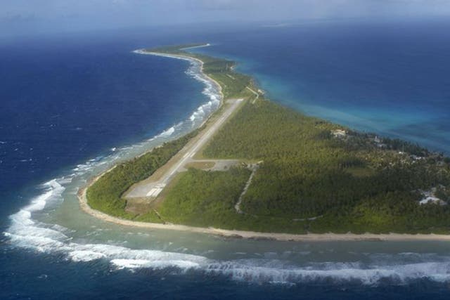 Rongelap Island, one of more than 60 in a necklace of coral islands that were affected by the testing of nuclear weapons
