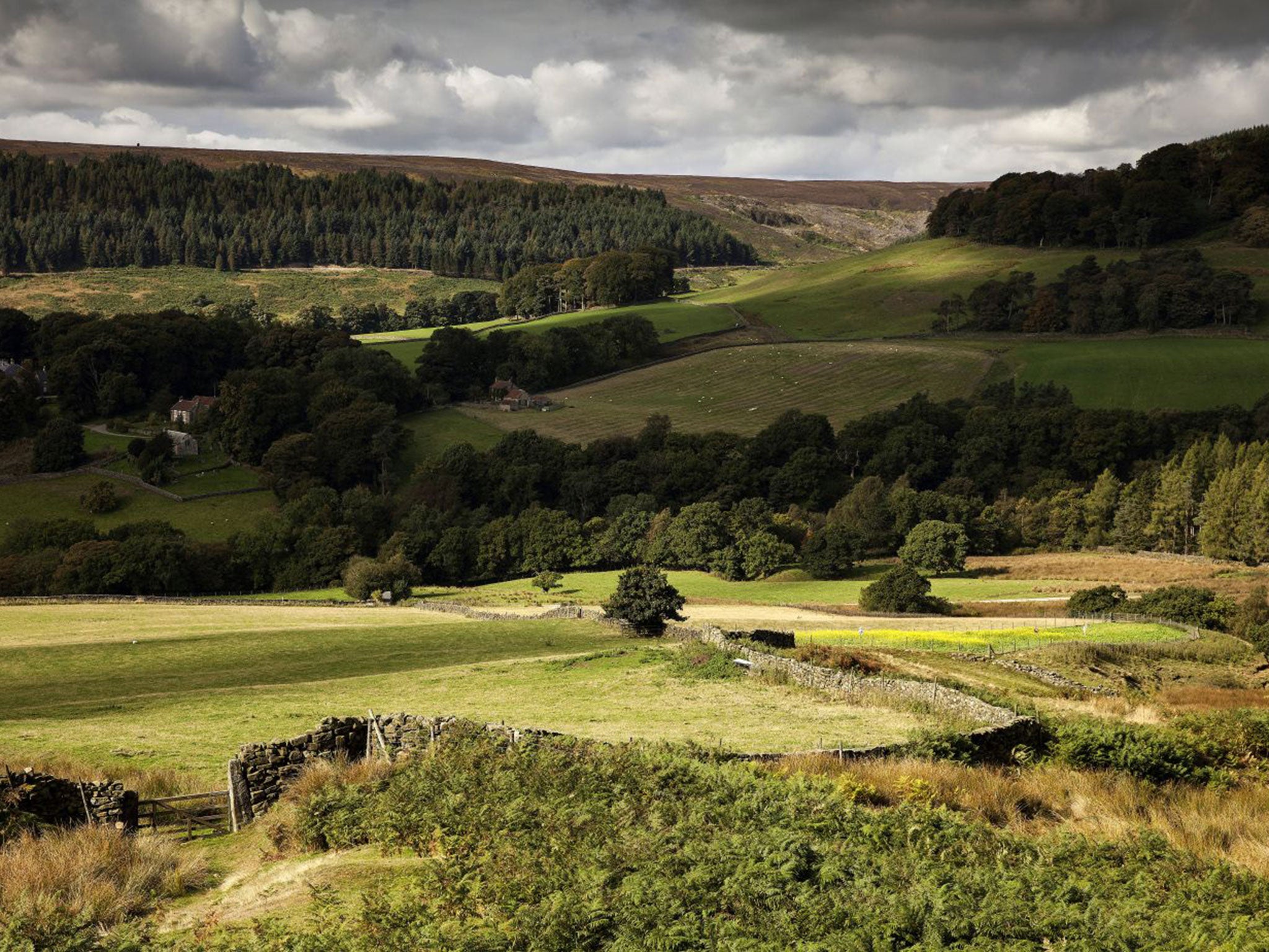 Rustic views: sweeping shots, like this of the Yorkshire Dales, are trademarks of the series