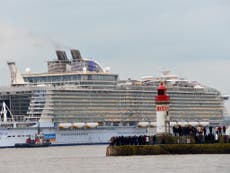 World's biggest cruise liner: Harmony of the Seas takes to the seas for first time